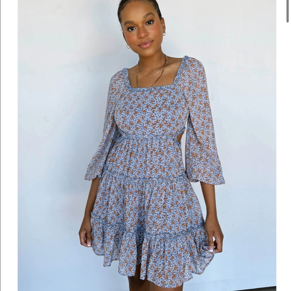 Blue vestique sundress